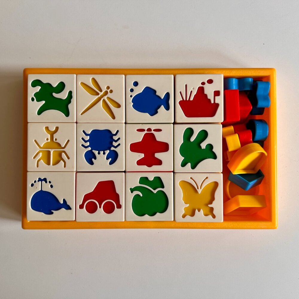 Battat vintage Learning Blocks pre-school 2+ years